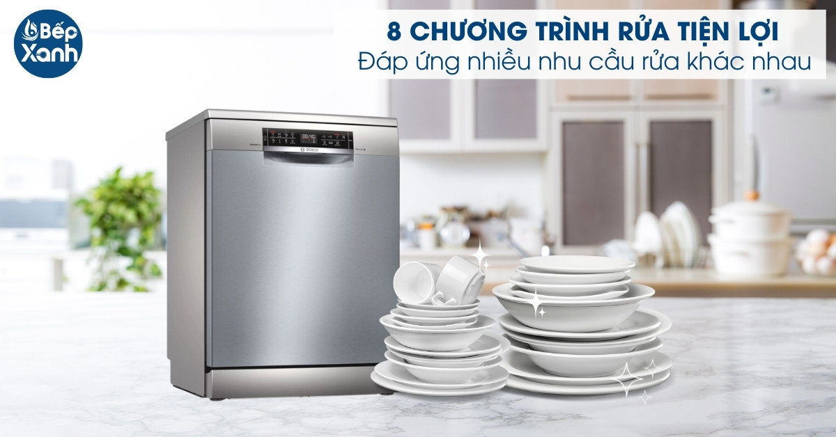 Máy rửa chén độc lập Bosch SMS6ECI93E chuong trình rửa