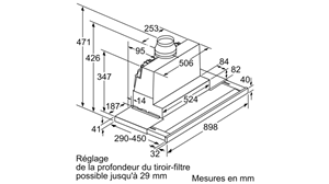 Máy Hút Mùi Âm Tủ Bosch DFS097K51